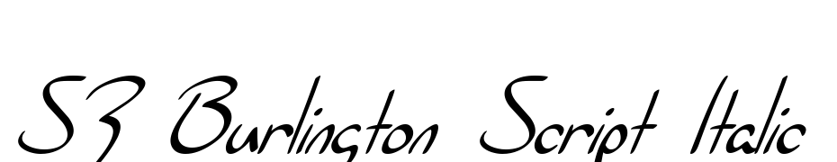 SF Burlington Script Italic Font Download Free